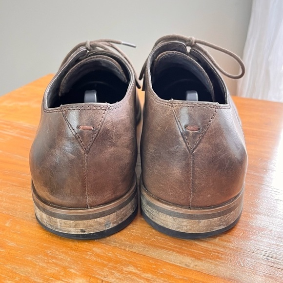 John Varvatos Lace Up Leather Oxford Smooth Toe - Picture 5 of 13